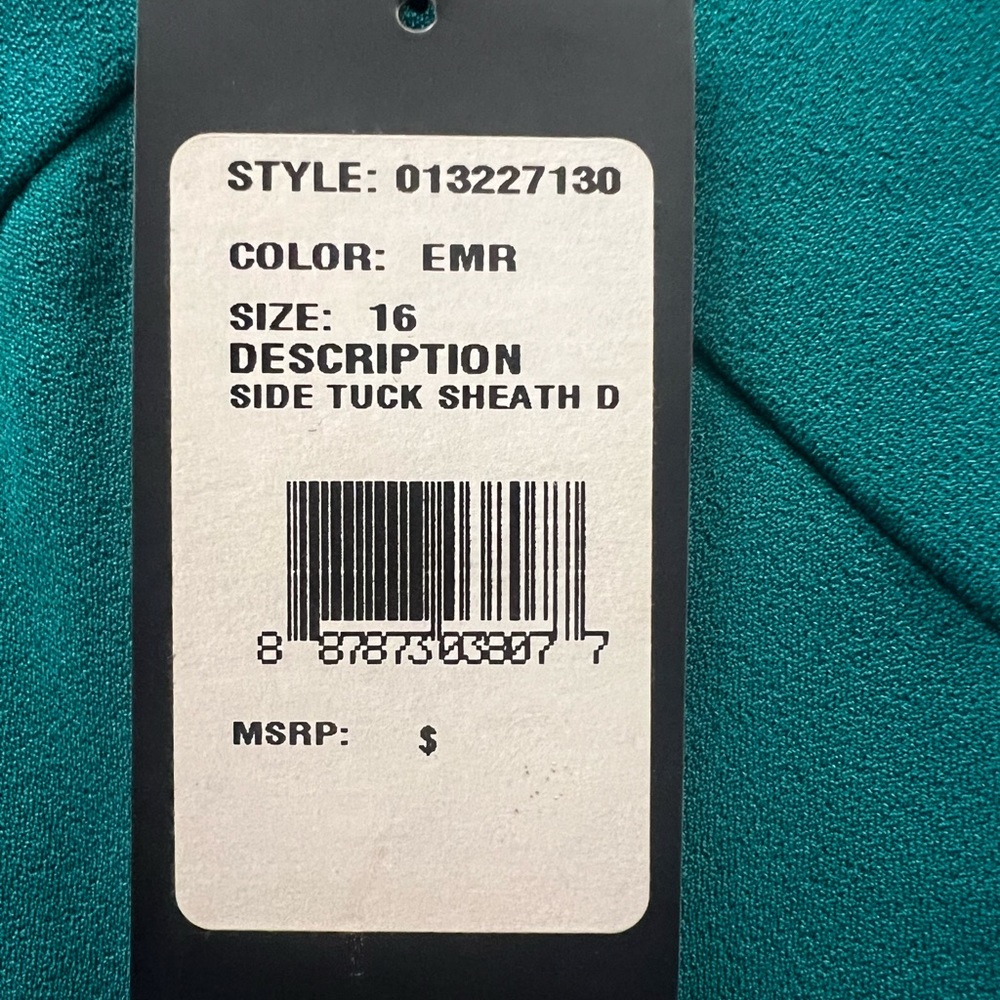 Adrianna Papell Teal Midi Dress - Picture 4 of 4